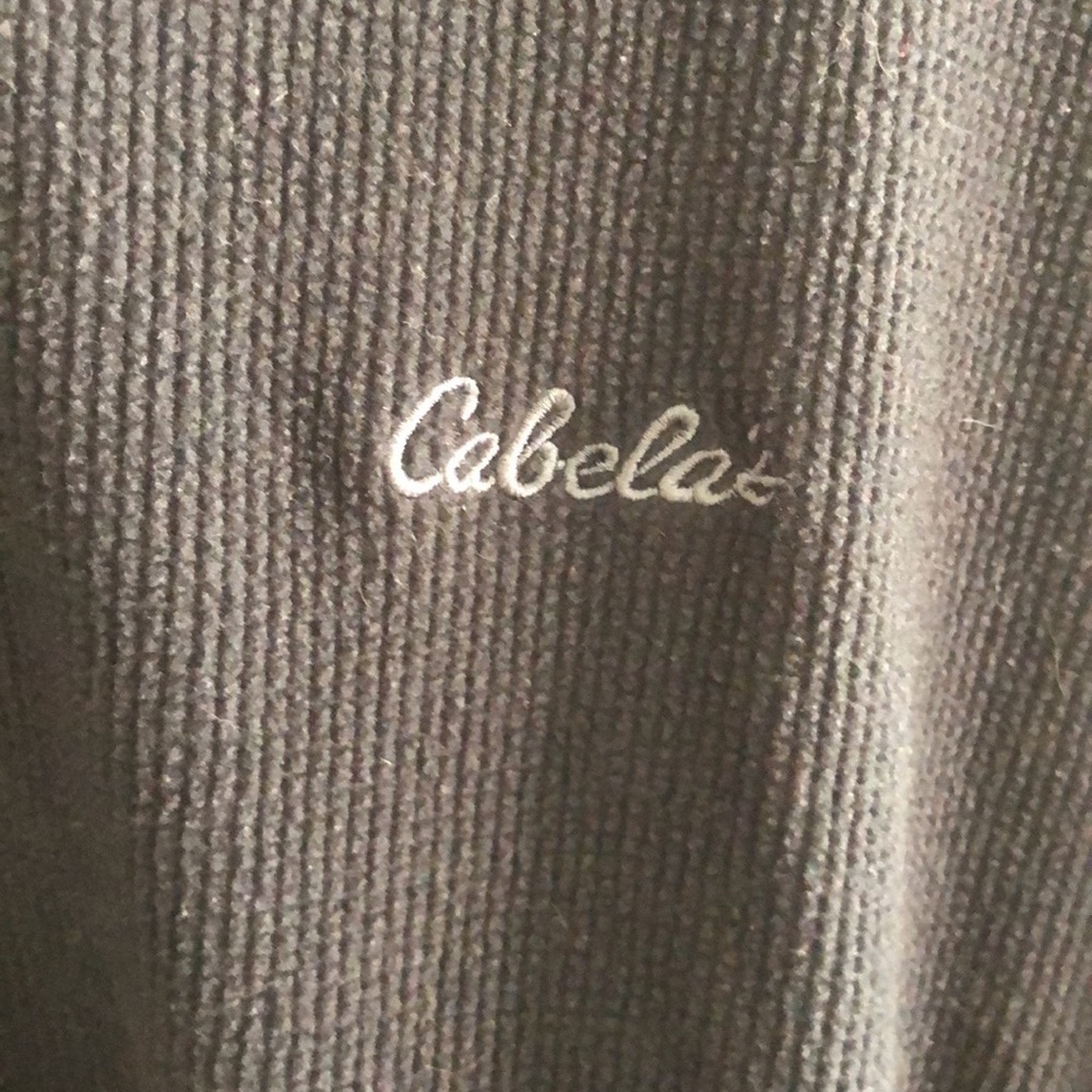 Cabela’s men’s black fleece sweater - Picture 2 of 9
